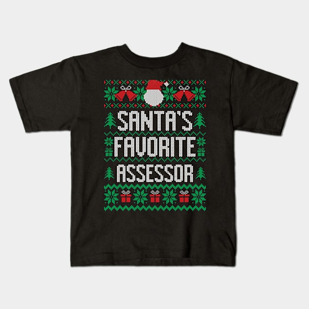 Santa's Favorite Assessor Kids T-Shirt by Saulene